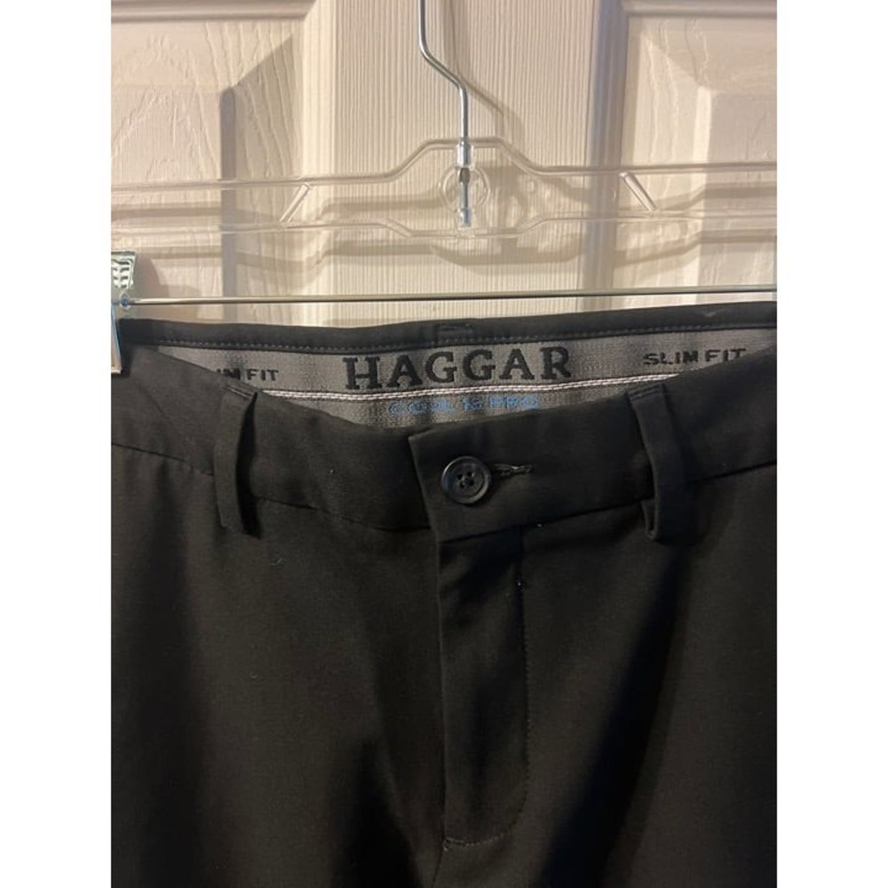Haggar Black Athletic Dress Pants